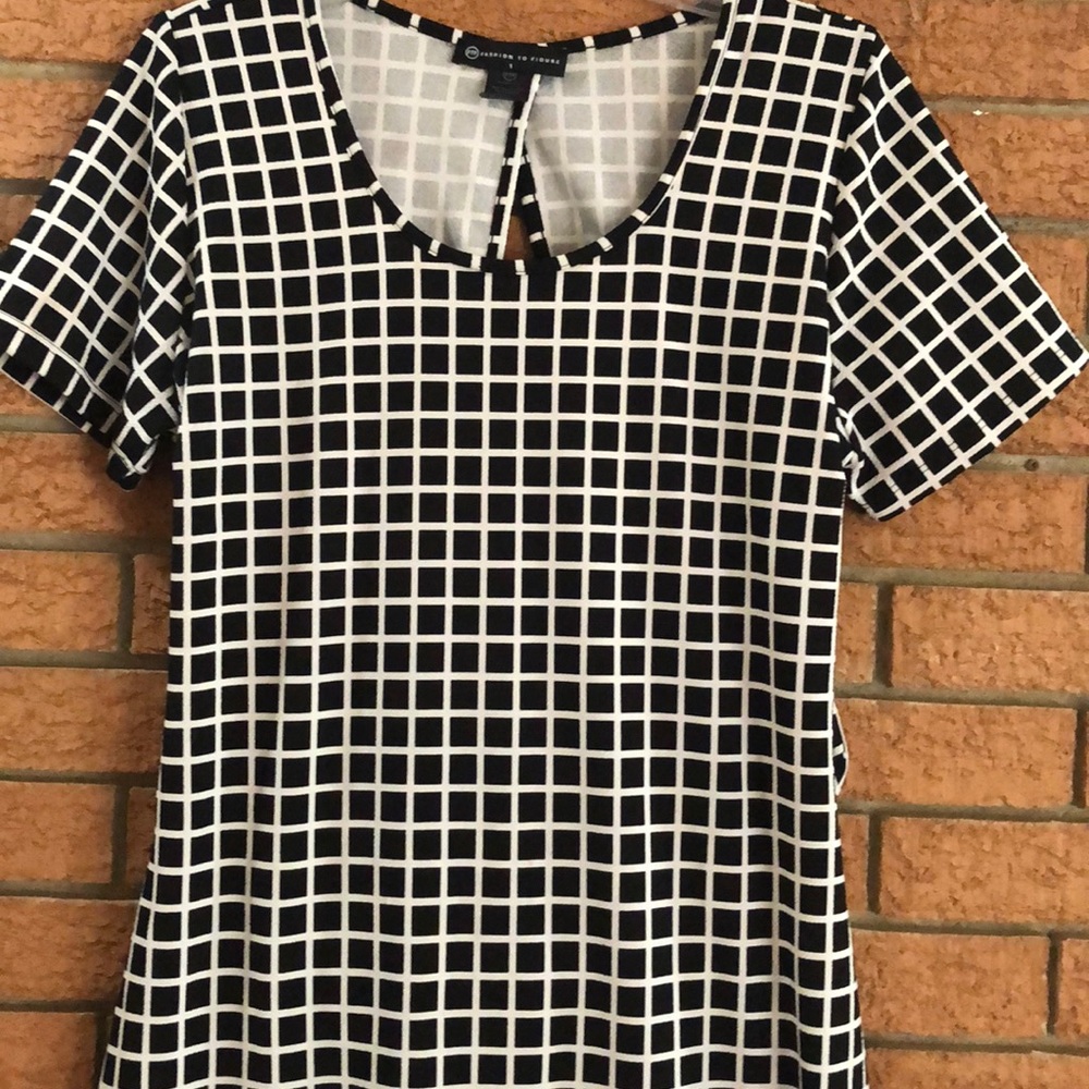🖤FASHION TO FIGURE🖤WINDOWPANE OPEN BACK DRESS🖤 - Picture 4 of 6